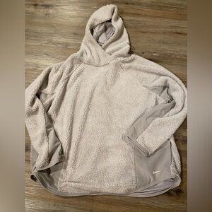 Nike Cozy Fleece Sherpa Hoodie Cream Ivory top jacket XXL